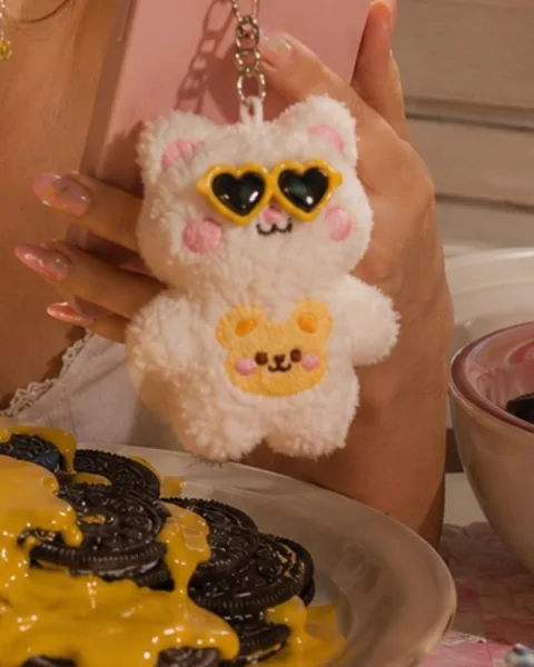 Colgante Teddy Heart glasses