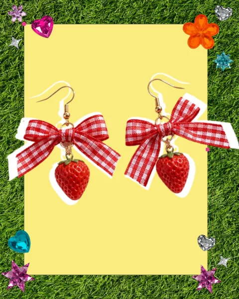 Aretes Strawberry Picnic